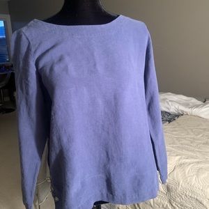 Dusty Blue linen top